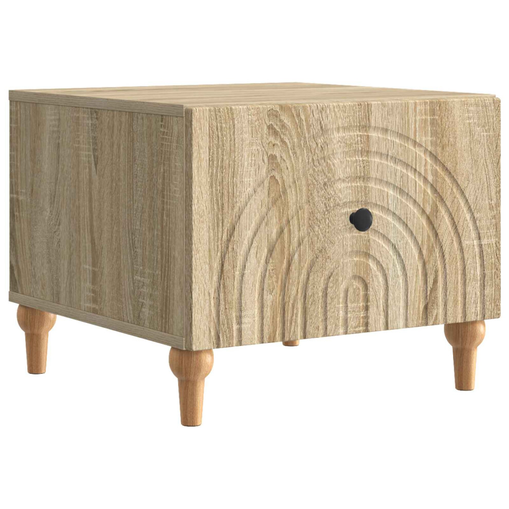 Vidaxl Coffee Table Sonoma Oak 49 X 50 X 40 Cm Engineered Wood