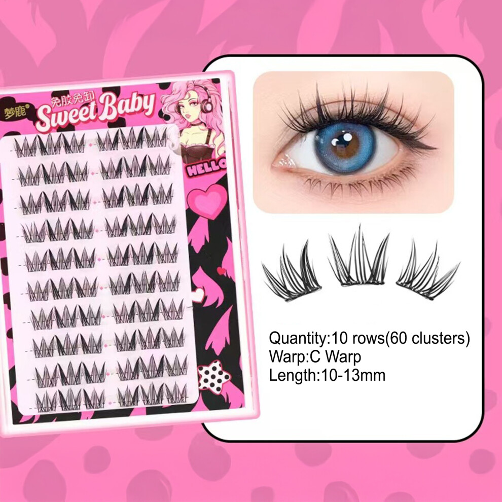 Creation-3C (Little Daisy) Long-Lasting Fake Lashes For Girls Night Out