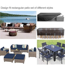 242*162*100cm Patio Furniture Cover, Outdoor Square Patio Furniture Set Covers Furniture Table