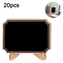 20 Pack Mini Chalkboard Signs with Support Easels