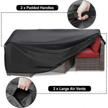 74L x 47W x 28H inche Patio Furniture Covers Waterproof, Outdoor Furniture Covers Rip-proof for Patio