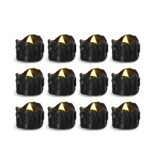 Lume di Candela un LED Senza Fiamma, Lume di Candela di Natale di Halloween con Fiamme Realistiche Decorazioni per La Casa di Nozze per Le Vacanze di
