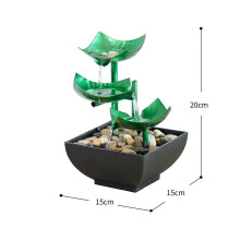 Tabletop Fountain EU Adapter 3 Tier for Indoor Living Room Housewarming Gift