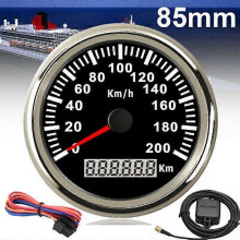 85mm 200km/h Gps Speedometer 9-32v with Red Backlight Odometer Suitable for All Kinds Of