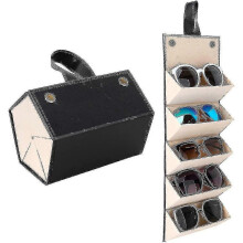 Goggles Sunglasses Organizer 5/6 Slots Travel Glasses Case Multiple Pairs Glasses Storage Box Hanging Glasses Holder Best Gift