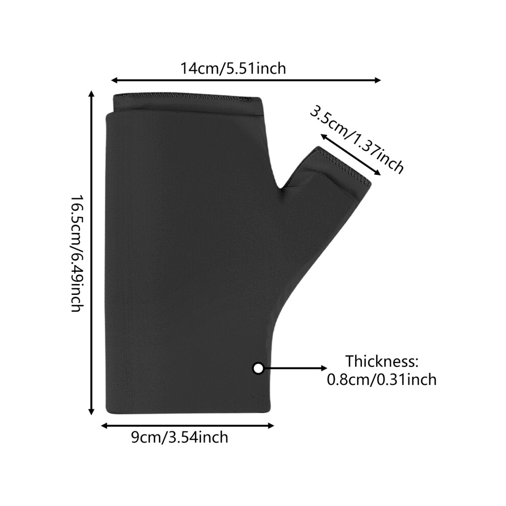 Creation-3C (Short-Black) Cooling Wrist Brace For Gym Recovery - Men & Women