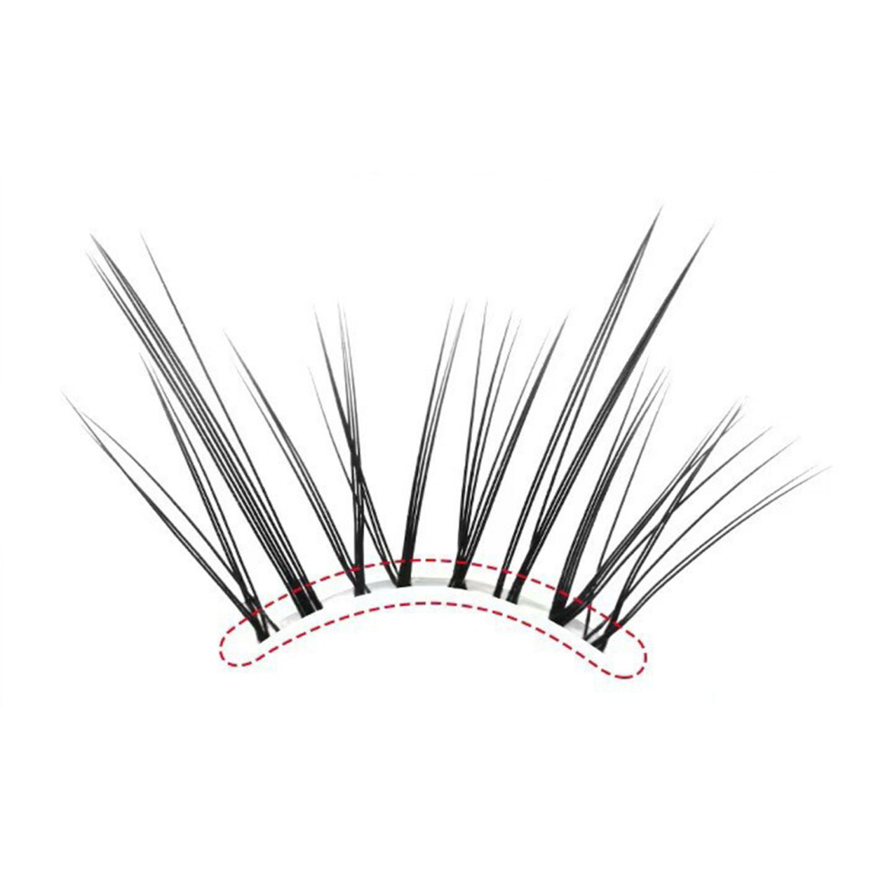 Creation-3C (Six Rows) Reusable Diy Curling Eyelash Clusters For Beginners