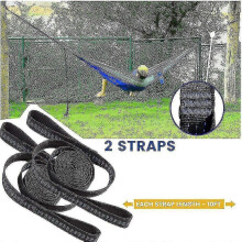 1 Pair Of Hammock Attachment Set+14 Loops 280x2.5cm Max 500kg