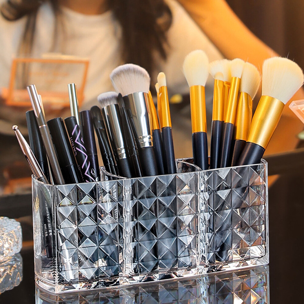 Dcph-Clothing Makeup Brush Organizer Box For Pencils & Sponge