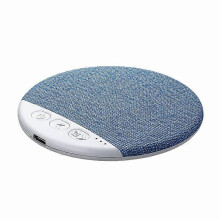Wireless Bedside Speaker with Fabric Texture, Sleep Timer and Type-C Charging, Large Capacity Battery, Blue
