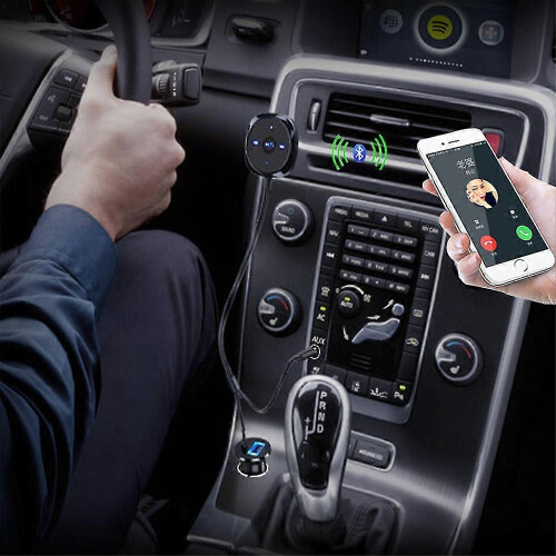 Bluetooth Hands-free Receiver - Usb Car Charger with Built-in Mic