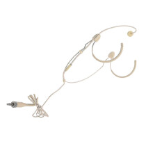 Double Ear Hanging Omnidirectional Headset Microphone Condenser Headworn Headset Microphone 3.5mm J