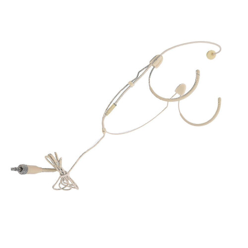 Double Ear Hanging Omnidirectional Headset Microphone Condenser Headworn Headset Microphone 3.5mm J
