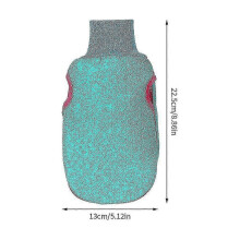 Shower Spa Exfoliator Two-sided Bath Glove, Body Cleaning Scrub Mitt Rub Dead Skin Removal Magic Peeling(1pcs,orange)