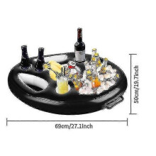 Inflatable Floating Drink And Snack Holder for Pools Hot Tub