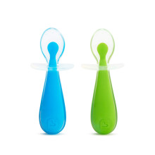 Munchkin Gentle Scoop Silicone Training Spoons | Toddler & Baby Spoons | Baby Weaning Spoons Set |