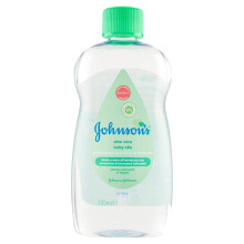 Johnson's Baby Moisturising Oil for Kids and Babies with Aloe Vera, 500 ml