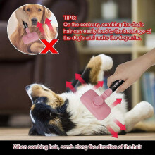 Dog Brush 360 Degree Rotating Cat Hair Grooming Brush for Small, Medium And Large Dogs And Cats