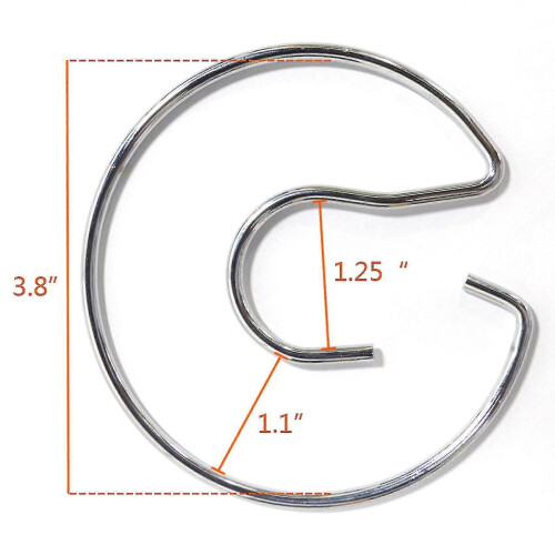 20 Pcs Metal Pocket Chart Ring Hook Clip Class Office Accessories