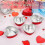 Aluminum Foil Cake Pan Heart Shaped Cupcake Cup with Lids 100 Ml 1