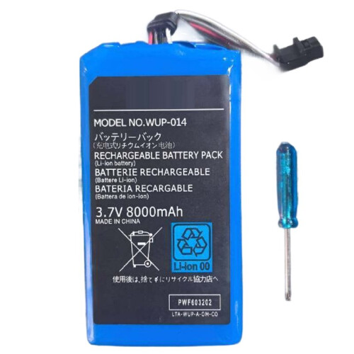 8000mAh for  U Gamepad Battery, Battery Replacement Rechargeable Battery Pack  Accessories for   U