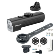DEEMOUNT Bicycle Headlight with Speedometer Mount 1200 Lumens 4800mAh Headlight Bike Lights for Bryton Marriott