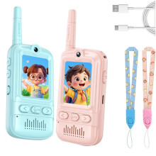New Kids Video Walkie Talkie with Fun Features Long Endurance Outdoor Communication Children'S Toy