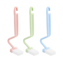 3x Long Handle Toilet Cleaning Brush Portable Dead Angle Toilet Brush Accs