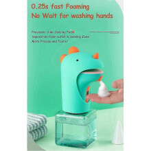 Automatic Soap Dispenser Touchless Hand Soap Dispenser for Kids Cute Dinosaur Foam Dispenser for Bat