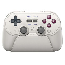 8BitDo Pro 3 Gamepad Wireless Controller for Windows for TMR Joysticks Swappable Buttons White