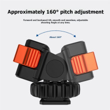 For OSMO Action 5 Pro/4 /3 Magnetic Quick-Release Mount Adapter Cold Shoe Mount Adapter W 1/4'' Port