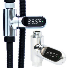 Shower Thermometers Led Digital Display Instant-Read Thermometers for Bath Water Flow Power for Home Bathroom Kitchen