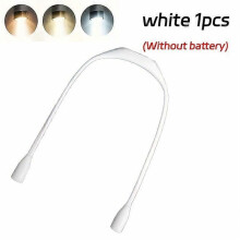 Neck-Mounted LED Reading Light, Tri-Color Dimmable, 360 Degree Flexible Gooseneck, Hands-Free Book Light for Bedtime Reading, Running, Office, Battery