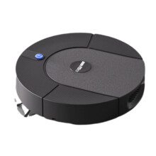 Automatic Mopping Robot Vacuum Cleaner 3in1  Home Wireless Sweeping Wet and Dry Ultra-Thin Cleaning Machine Black