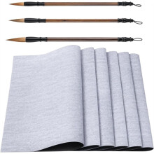 Magic Canvas, Water Canvas and Brush Set, Reusable Magic Paint with Water, 6 Pack 17 X 13 Inch Water Drawing Cloth