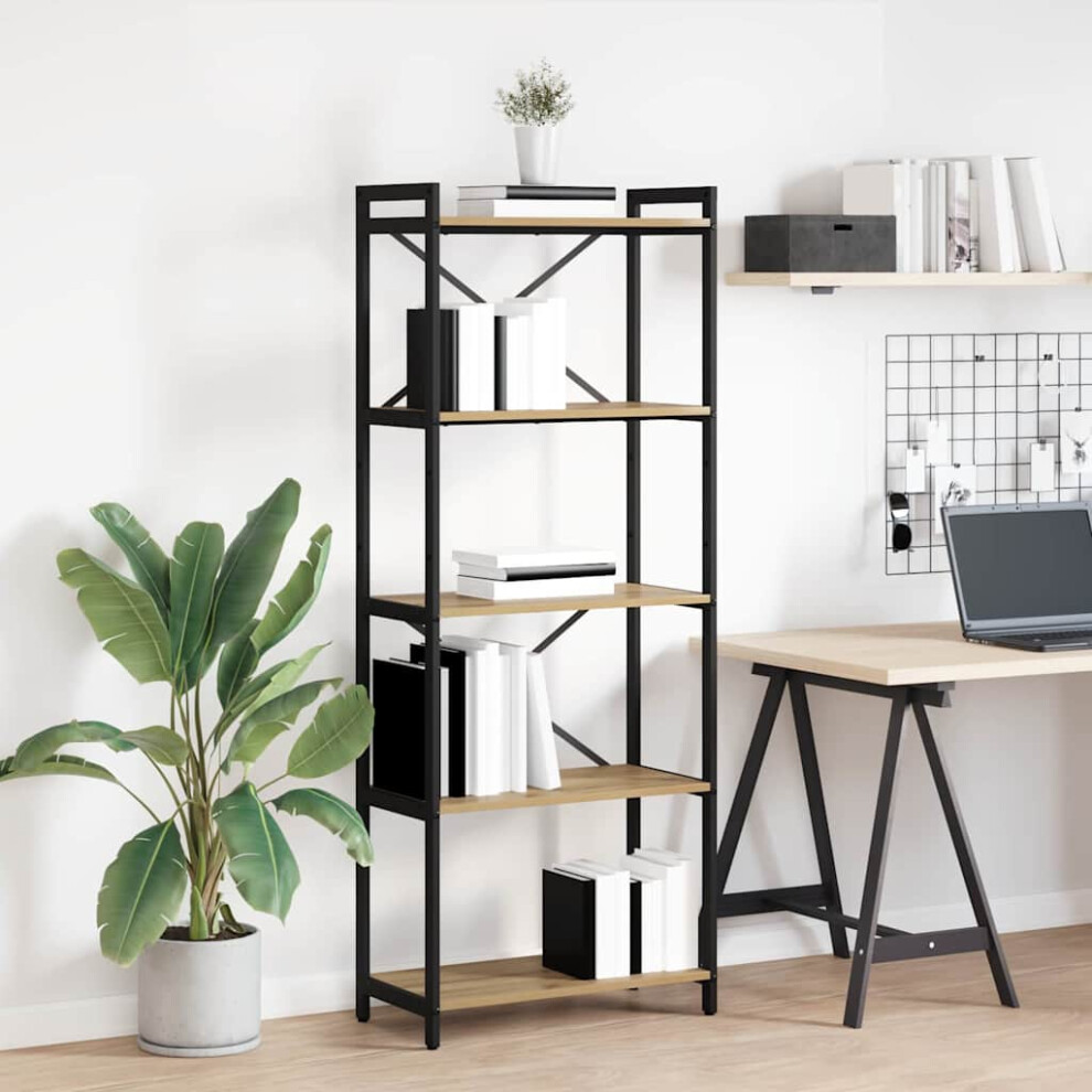 Vidaxl Bookshelf Artisan Oak 60 X 30 X 155 Cm Engineered Wood