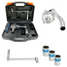 Multiplier Wrench Set - Heavy Duty 5:1 Gear Ratio Nut Breaker Tool with 11/16", 3/4", 13/16", 17mm, 19mm, 21mm Sockets