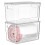 2 Pack Stackable Trash Bag Dispenser, Fits 13/30/33 Gallon Garbage Bags, Storage Organizer Bins for Under Kitchen Sink 1