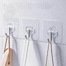 (Grey1) Bathroom Shelf 26*10*6cm Adhesive Storage Rack Hooks Kitchen Home Decoration Corner Shower Shelf Rack Storage Rack Accessories