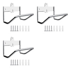 3X Hängare för Stegställ, Förvaringskrok för Stege Väggfäste Multifunktionsgarage Utility Rack Heavy Duty