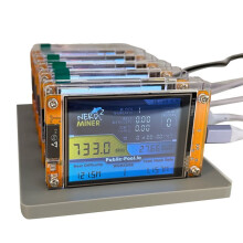 6X 735KH/S NMMinerNerdMiner+6 Slots Base Upgraded Bitcoin Crypto Solo Lottery Miner 2.8 Inch Display Miner