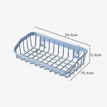 (Light yellow) Bathroom Shelf 26*10*6cm Adhesive Storage Rack Hooks Kitchen Home Decoration Corner Shower Shelf Rack Storage Rack Accessories