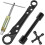 Plumbing Tools Angle Stop Removal Tool with 1/2 Compression Sleeve Puller, Quick Repair Plumbing Wrench Kit 1