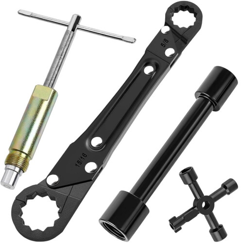 Plumbing Tools Angle Stop Removal Tool with 1/2 Compression Sleeve Puller, Quick Repair Plumbing Wrench Kit