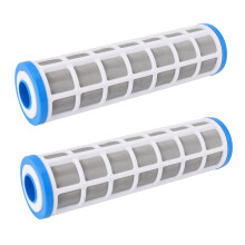 2X 10 Inch Stainless Steel Wire Mesh Filter Cartridge Water Purifier Pre Filter for Scale Prevention