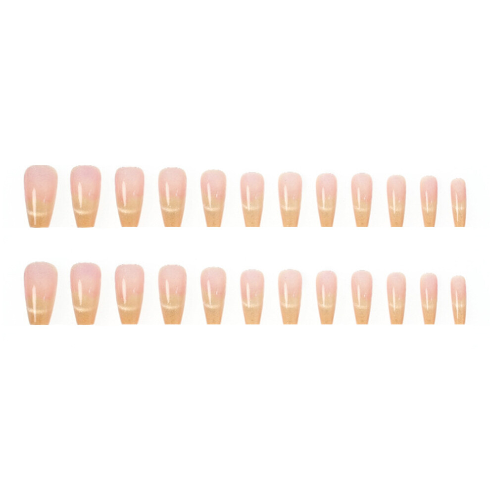 Dcph-Clothing Gold Cat Eye False Nails - Reusable & Charming