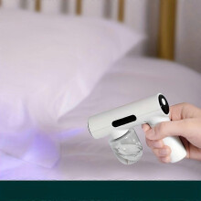 Portable Handheld Nano Sprayer 1.69oz with Blue LED Light, Rechargeable 1200mAh Disinfection Sprayer for Car Home School Clothing