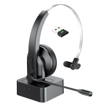 Draadloze Headset met 2.4G en Dual-Mode, Inclusief Microfoon en Ruisonderdrukking, voor Bellen met Pc en Laptop
