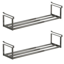 Adjustable Metal Scalable Shoe Rack Organizer for Entryway, Dorm, Garage - Expandable Storage Black