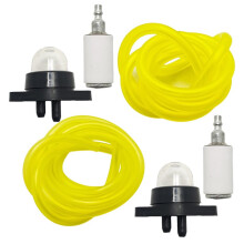 2set 2 Feet Fuel Hose Fuel Filter Snap in Primer Bulb Kit for Poulan Brush Cutter Chainsaw Parts